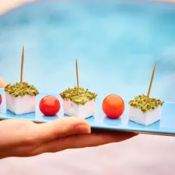 Laitue de mer topping fromage aux algues pour apéro