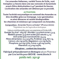 Organic activated whole almonds | Version Crue