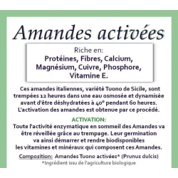 Organic activated whole almonds | Version Crue