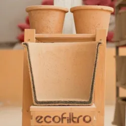 Ecofiltro Noir 20L - Purificatore d'Acqua in Ceramica e Design