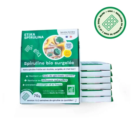 Frische gefrorene Bio-Spirulina - 420g