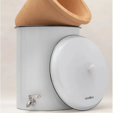 Filtro Ecofiltro 5L branco: Purificador de água em argila