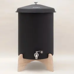 Supporto in legno per Ecofiltro 20L: Purificatore d'acqua naturale e durevole