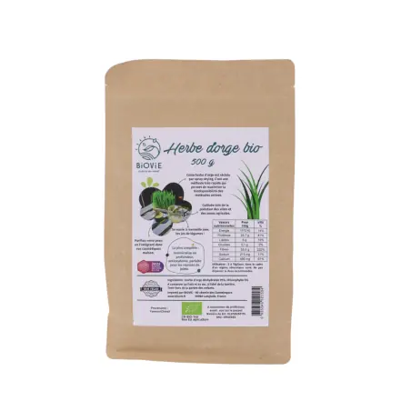Biologische gerstgraspoeder (500 g)