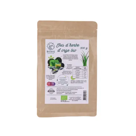 Jugo de hierba de cebada en polvo BIO (500 g)