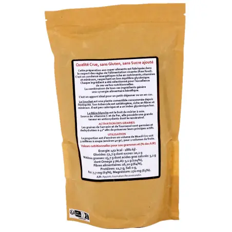 Biologische Rauwe Muesli (Cacao + IJzerrijk)