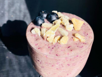 Smoothie Avocat Myrtilles Durian