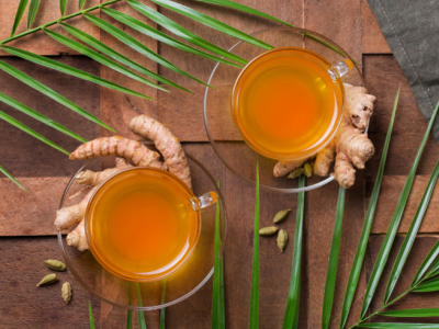 Kan men 's avonds gember drinken?