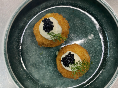 Rezept für Zitronige Kartoffel-Cromesquis mit Algen